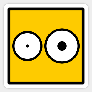 Kubi - the square emoticons - Doh, the surprised face Sticker